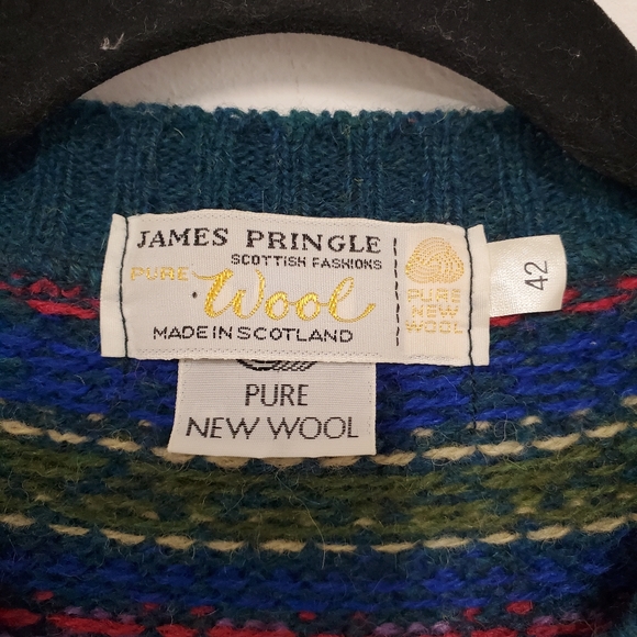 Men's Multicolor Patterned Cardigan - Picture 3 of 10